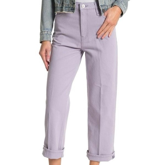 Hudson Remi Straight Leg Jeans Lilac Pastel Purple Size 24 - Picture 1 of 8